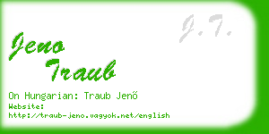 jeno traub business card